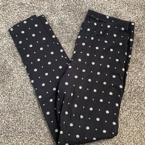 Black and white printed leggings